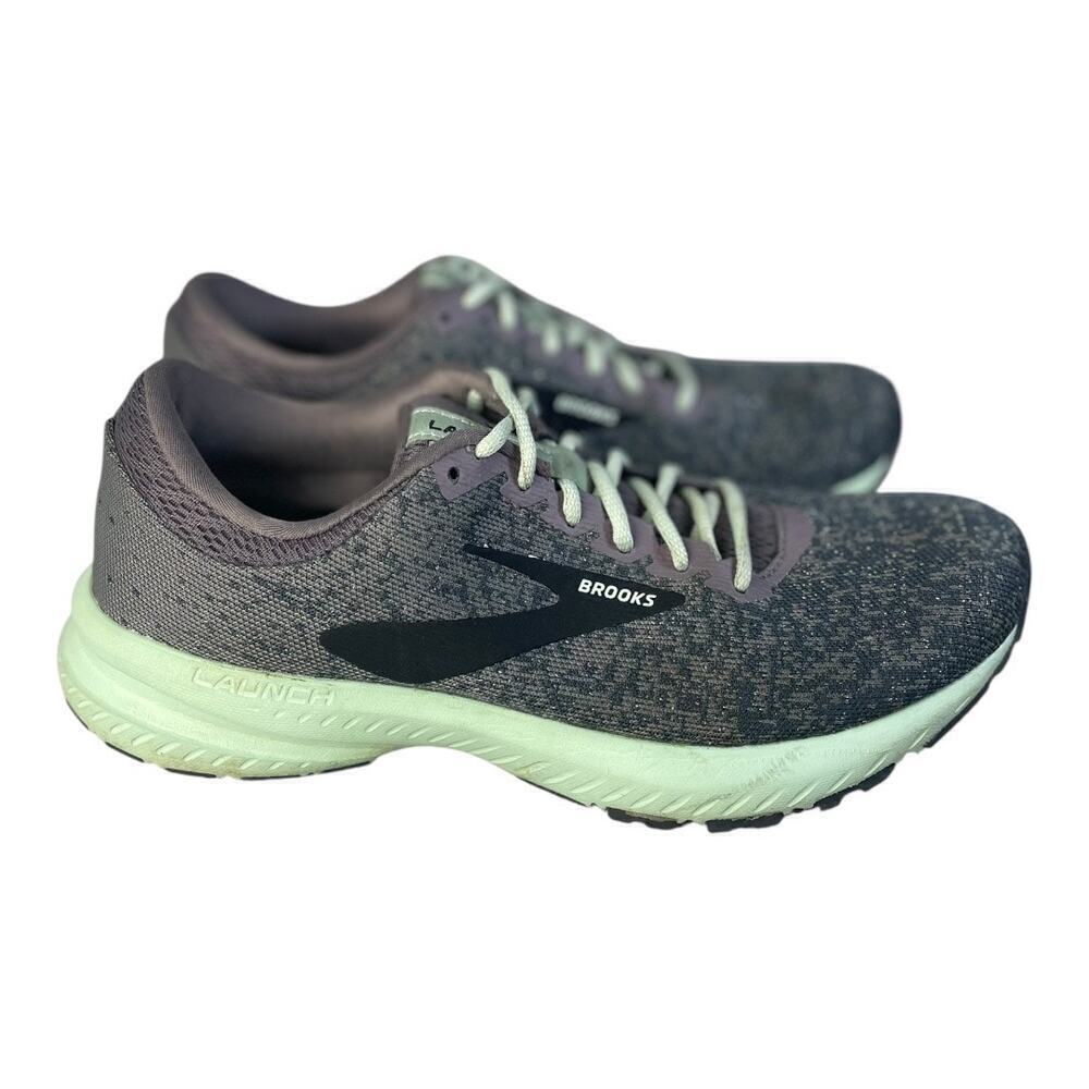 Brooks Women’s Launch 6 Shark Aqua Athletic Sneakers Size-7.5
